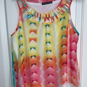 MADISON PAIGE LINED SLEEVELESS TOP. SIZE SP